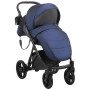 Коляска 2 в 1 Bair Next кожа 100% 11 темно-синий (перламутр)