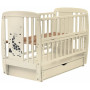 Кровать Babyroom Жирафик маятник, ящик, откидной бок DJMYO-3  бук слоновая кость