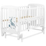 Кровать Babyroom Жирафик маятник, откидной бок DJMO-02  бук белый