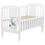 Кровать Babyroom Жирафик откидной бок, колеса DJO-01  бук белый