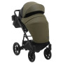 Коляска 2 в 1 Bair Kiwi шкіра 100% BK-11/15 хакі - чорний