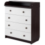 Пеленальный комод Babyroom Комод Медвежонок 102x80x50  венге-белый
