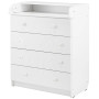 Пеленальный комод Babyroom Комод Медвежонок 102x80x50  белый