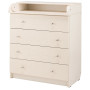 Пеленальный комод Babyroom Комод Медвежонок 102x80x50  ваниль