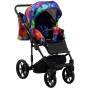 Коляска 2 в 1 Adamex Rimini Tip Y-123 разноцветный калейдоскоп