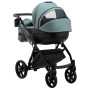 Коляска 2 в 1 Bair Next кожа 100% 21 нефрит