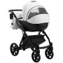 Коляска 2 в 1 Bair Next кожа 100% 23 белый
