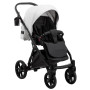 Коляска 2 в 1 Bair Next кожа 100% 23 белый