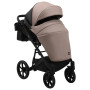 Коляска 2 в 1 Bair Kiwi кожа 100% BK-18/15 капучино - черный