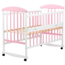 Кровать Наталка ОБРО откидной бок  ольха бело-розовая