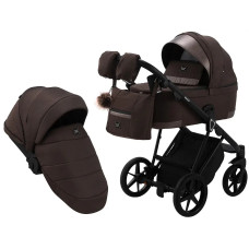 Коляска 2 в 1 Adamex Gallo Thermo GA-10 chocolate gold