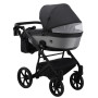 Коляска 2 в 1 Bair Kiwi Soft BKS-00/22 черный - светло-серый