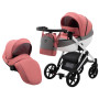 Коляска 2 в 1 Bair Next White Soft 53 коралловый