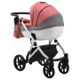Коляска 2 в 1 Bair Next White Soft 53 коралловый
