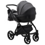 Коляска 2 в 1 Bair Next шкіра 100% 25 графіт