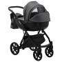 Коляска 2 в 1 Bair Next шкіра 100% 25 графіт