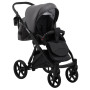 Коляска 2 в 1 Bair Next шкіра 100% 25 графіт