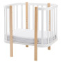 Матрас Babyroom Oval OKPK-80 (кокос, поролон, кокос) - 11 см.  белый