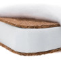 Матрас Babyroom Oval OKPK-80 (кокос, поролон, кокос) - 11 см.  белый