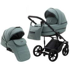 Коляска 2 в 1 Adamex Rimini ECO кожа 100% RI-261