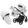 Коляска 2 в 1 Adamex Porto ECO кожа 100% SA-1 белый
