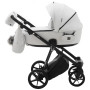 Коляска 2 в 1 Adamex Porto ECO кожа 100% SA-1 белый