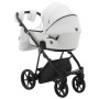 Коляска 2 в 1 Adamex Porto ECO кожа 100% SA-1 белый