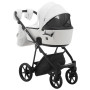 Коляска 2 в 1 Adamex Porto ECO кожа 100% SA-1 белый