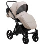 Коляска 2 в 1 Bair Next кожа 100% 22 латте