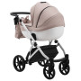 Коляска 2 в 1 Bair Next White шкіра 100% 64 латте