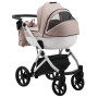 Коляска 2 в 1 Bair Next White шкіра 100% 64 латте