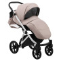 Коляска 2 в 1 Bair Next White шкіра 100% 64 латте