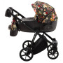 Коляска 2 в 1 Adamex Porto Flowers-PR-1