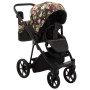 Коляска 2 в 1 Adamex Porto Flowers-PR-1