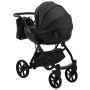 Коляска 2 в 1 Bair Next кожа 100% 36 черный