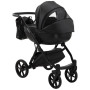 Коляска 2 в 1 Bair Next кожа 100% 36 черный