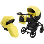 Коляска 2 в 1 Bair Next кожа 100% 27 желтый