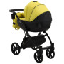Коляска 2 в 1 Bair Next кожа 100% 27 желтый