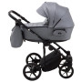 Коляска 2 в 1 Adamex Porto Light Tip TK-60 темно-серый
