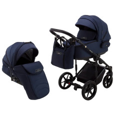 Коляска 2 в 1 Adamex Porto Light Tip TK-12 темно-синий