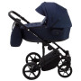 Коляска 2 в 1 Adamex Porto Light Tip TK-12 темно-синий