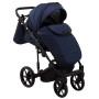 Коляска 2 в 1 Adamex Porto Light Tip TK-12 темно-синий