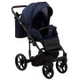Коляска 2 в 1 Adamex Porto Light Tip TK-12 темно-синий