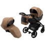 Коляска 2 в 1 Bair Next шкіра 100% 38 карамель