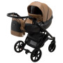 Коляска 2 в 1 Bair Next шкіра 100% 38 карамель