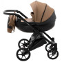 Коляска 2 в 1 Bair Next шкіра 100% 38 карамель