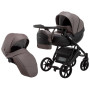 Коляска 2 в 1 Bair Next кожа 100% 35 темный капучино