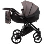 Коляска 2 в 1 Bair Next кожа 100% 35 темный капучино