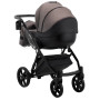 Коляска 2 в 1 Bair Next кожа 100% 35 темный капучино