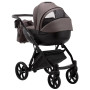 Коляска 2 в 1 Bair Next кожа 100% 35 темный капучино